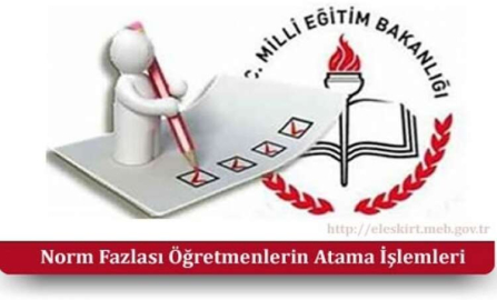 Norm fazlası öğretmen atamaları yapıldı
