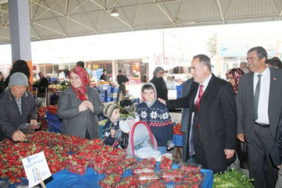 Saadet esnaf ziyaretlerine devam ediyor 