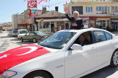 Korkuteli’nde AK Parti  konvoy coşkusu yaşandı 