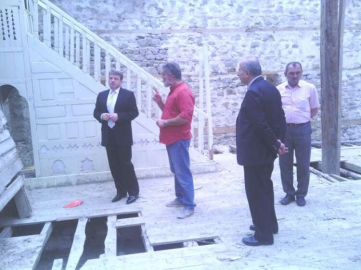 Kaymakam Karahan, Restoresi Devam Eden Alaaddin Camiinde İnceleme Yaptı