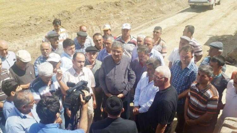 Taşkesik yol çalışması başladı