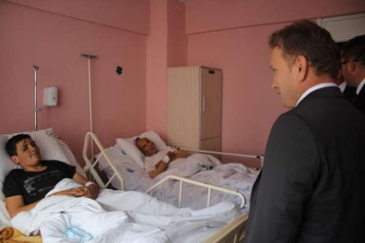 Hastalar ziyaret edildi
