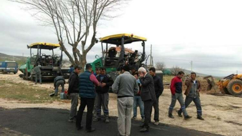 Küçükköy’de asfalt çalışması başladı