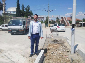 Kavşak çalışması devam ediyor