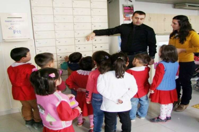 Öğrenciler PTT’den bilgi aldı