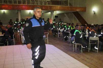 Polisten Belediye işçilerine seminer