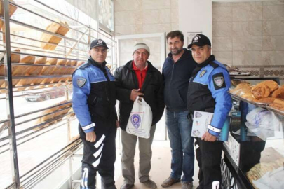 Esnaf ve polisten örnek davranış