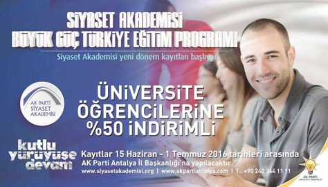 Ak Parti’den indirimli akademi