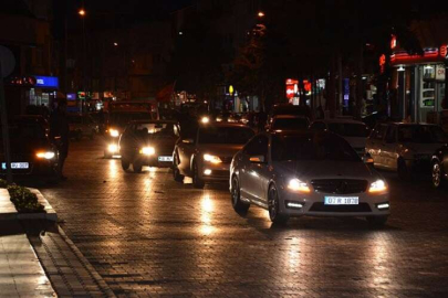 Korkuteli’de Şehitlere Saygı konvoyu düzenlendi