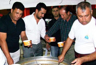 Demokrasi nöbetinde çorba ikramı