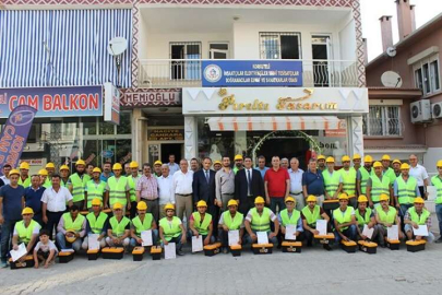 AESOB Başkanı sertifika verdi