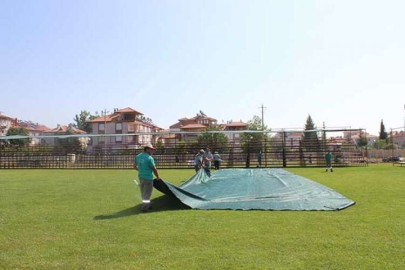 Stadyum güreşlere hazırlandı