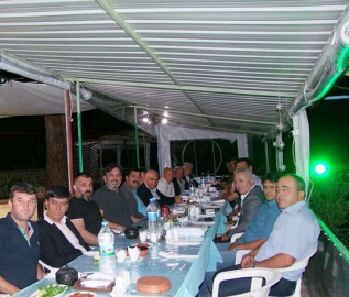 Başkan Gökce,Güreş Ağası ve  Komite yemekte buluştu