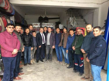 Kızılsert sanayi esnafını ziyaret etti