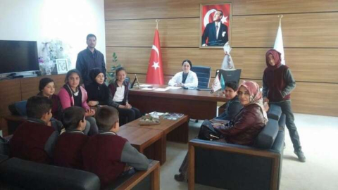  Öğrencilerden hasta ziyareti