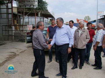 Akdemir ve İrban sanayi esnafını ziyaret etti