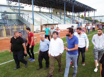 Başkan İrban yeşil sahalarda