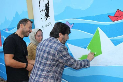 Başkan İrban okul boyadı