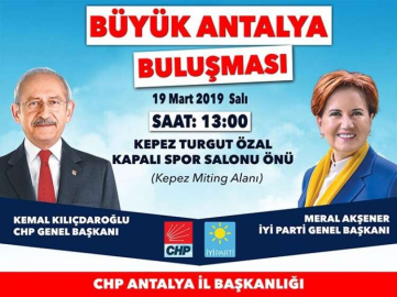 Millet İttifakı mitingine davet