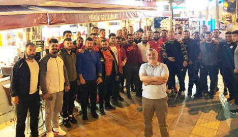 Ateş, başpehlivanları ağırladı