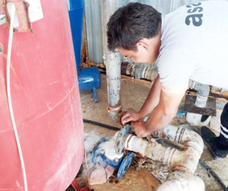 Su filtreleri iki kez temizleniyor