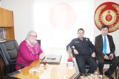MHP Çiçek ve Ulusan’ı ağırladı