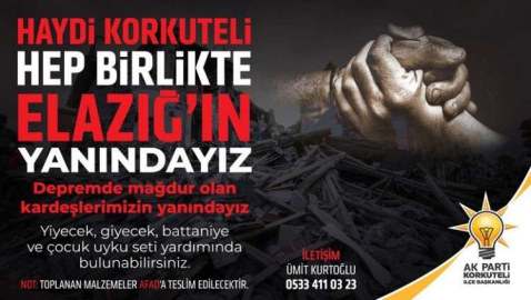 Hep Birlikte Elazığ’ın Yanındayız