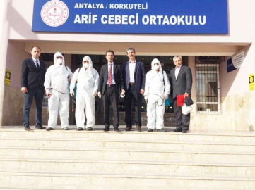Okullarda  koronavirüs önlemlerine başlandı
