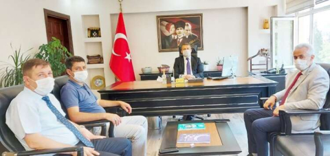 Keser, Kaymakam Çimşit'i ziyaret etti