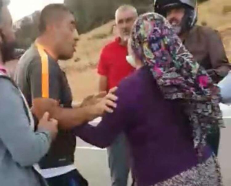 Motosikletli grupla kavga eden babasını kameraya aldı   