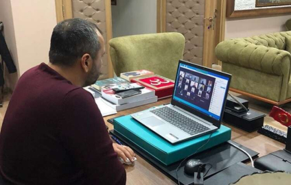 MHP İlçe Başkanları online toplandı