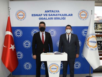  Başkan İşlek’ten AESOB Başkanı Dere’ye ziyaret