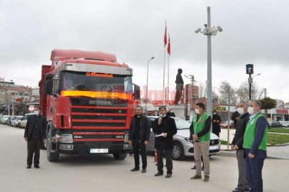 KORKUTELİ’NDEN İDLİB’E 1 TIR YARDIM DAHA