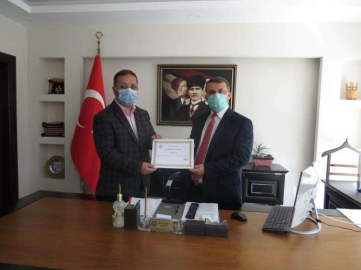  KAYMAKAMLIKTAN ÜZÜM’E TEŞEKKÜR BELGESİ