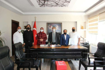 MHP HEYETİNDEN KAYMAKAM ÇİMŞİT’E ZİYARET