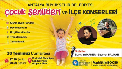 KORKUTELİ’NDE ÇOCUKLAR DOYASIYA EĞLENECEK