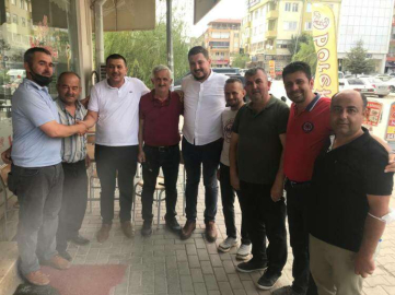BAŞKAN CARAN TEŞEKKÜR ZİYARETLERİNDE