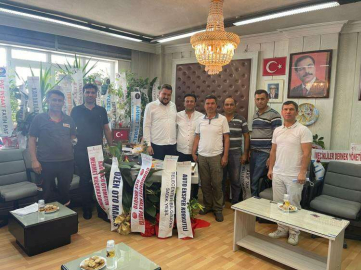 EKİNCİ VE EKİBİNDEN BAŞKAN CARAN’A ZİYARET
