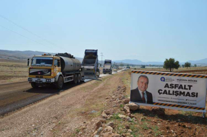  BÜYÜKŞEHİR OSMANKALFALAR  GRUP YOLUNU ASFALTLADI