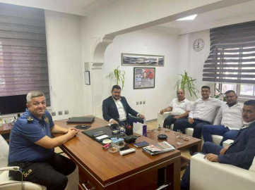 BAŞKAN CARAN KURUM ZİYARETLERİNDE