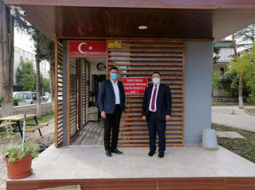 KAYMAKAM ÇİMŞİT’TEN MUHTAR KORUCU’YA ZİYARET