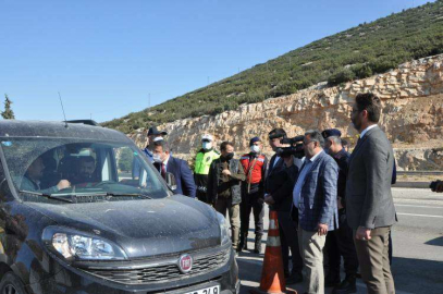 KAYMAKAM ÇİMŞİT, TRAFİK UYGULAMA NOKTASINDA