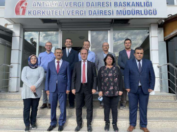 VERGİ DAİRESİ BAŞKANI KARAYILAN’DAN KORKUTELİ’NE ZİYARET