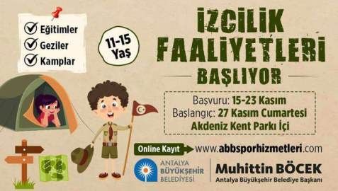 BÜYÜKŞEHİR BELEDİYESİ İZCİLİK FAALİYETLERİ BAŞLIYOR