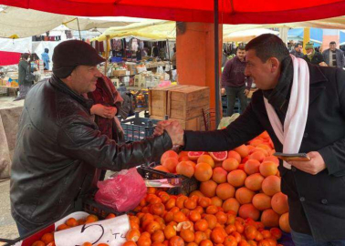 KÜÇÜKKARASUCU’DAN PAZARCI ESNAFINA ZİYARET