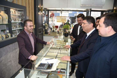 BAŞKANLAR ESNAF ZİYARETİNDE