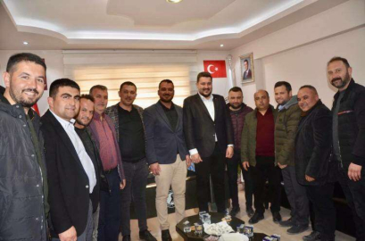 CARAN VE EKİBİNDEN KURTOĞLU’NA HAYIRLI OLSUN ZİYARETİ