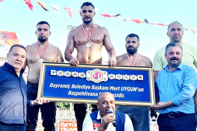 Bayramiç’de Başpehlivan Mustafa Taş