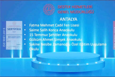 Fen Lisesine Bakanlıktan Sertifika