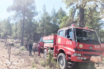 Korkuteli’de Şimşekler Orman Yangını Çıkardı